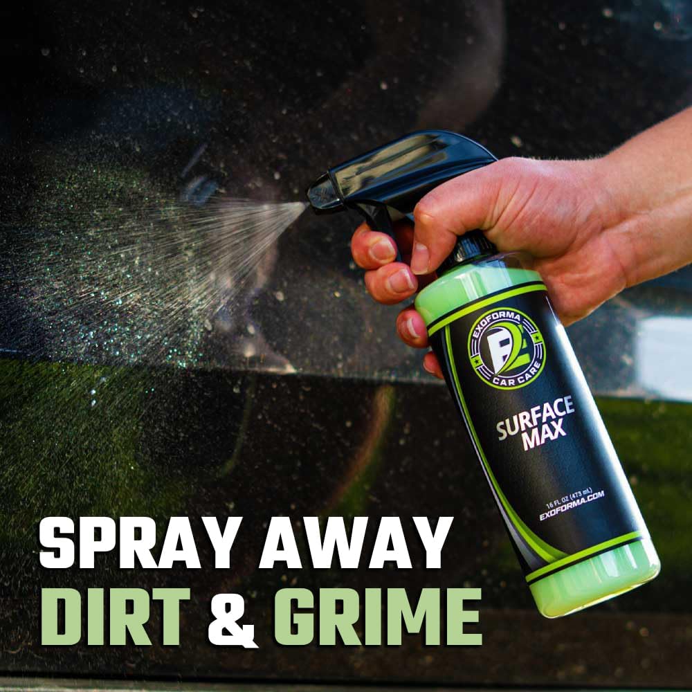 ExoForma Surface Max 16oz Waterless Car Wash & Detail Spray | Instantly Cleans, Shines, and Protects | Advanced Hydrophobic Polymer Formula for Paint, Glass, Chrome & More - Image 5