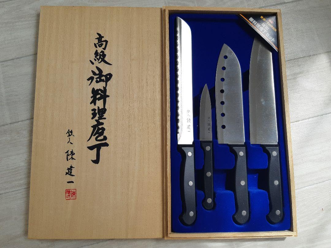 Amazon.co.jp: 陳建一四川御料理包丁セット4PC CK-522 : ホーム＆キッチン