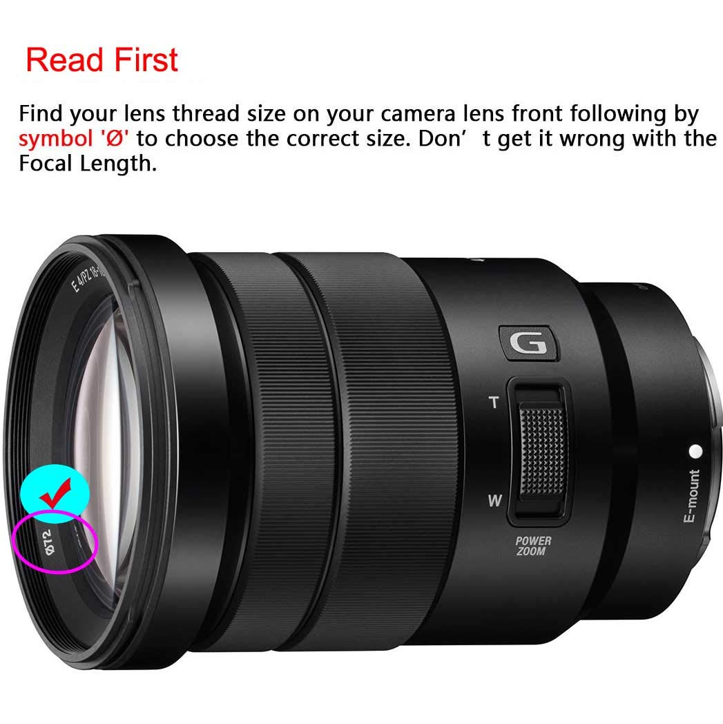Amazon | 72mm レンズキャップカバー キーパー付き Sony E PZ 18-105mm