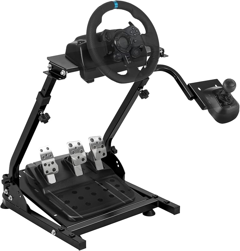 BLENNACY Racing Wheel Stand Foldable,Height Adjustable,Compatible with Logitech G920 G29 G27 G25 (Steering Wheel & Pedals Not Included)