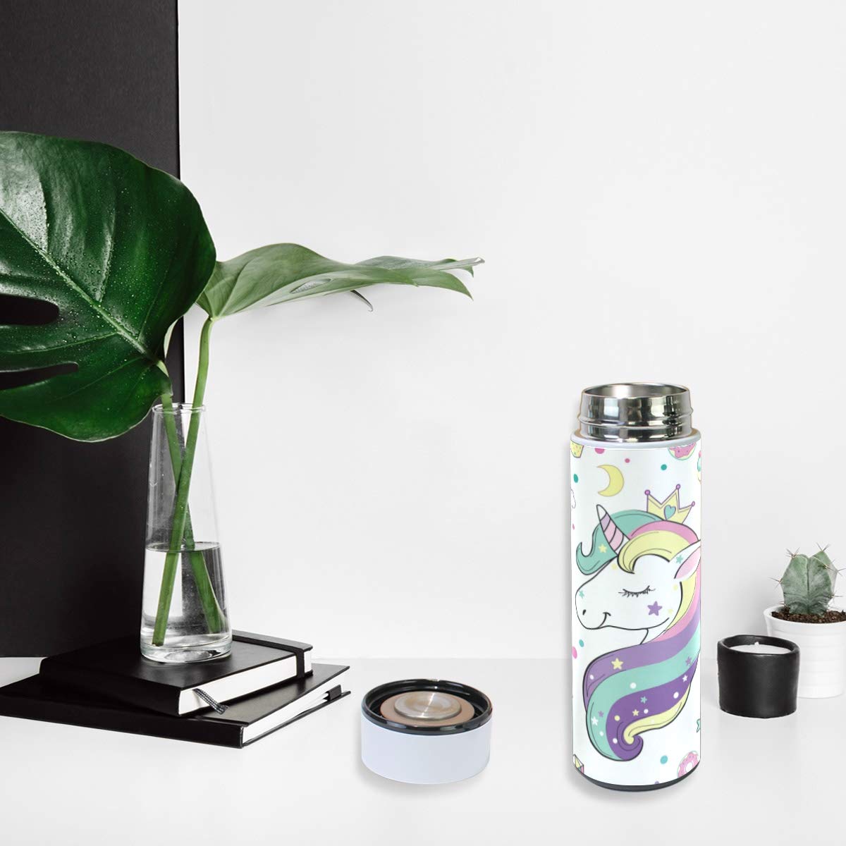 Amazon｜水筒 ユニコーン 虹 かわいい 真空断熱 500 ml ステンレス