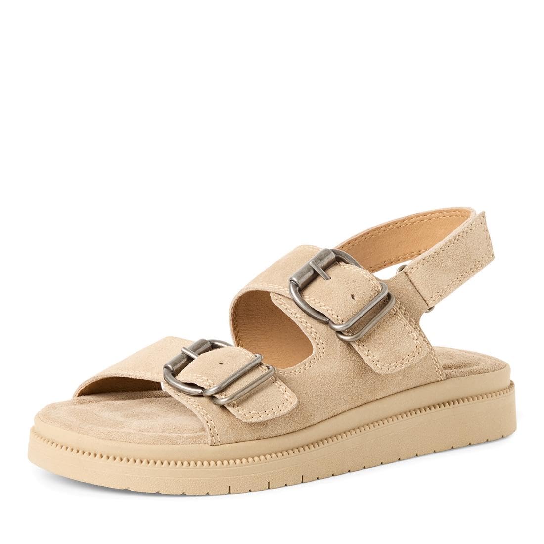 Tamaris Women’s sandal with wedge heel beige 5.5 UK