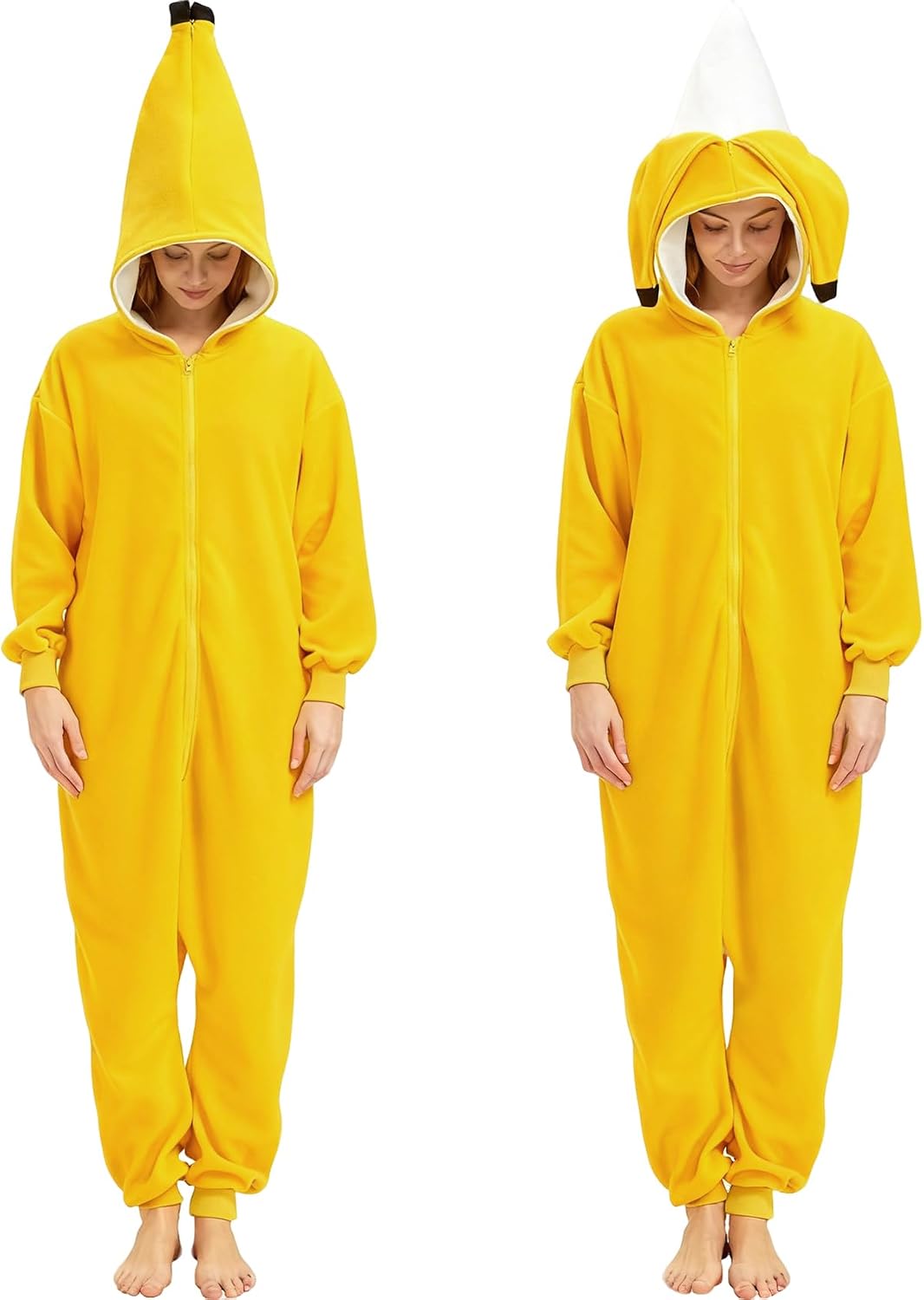 Peelable Banana Onesie Costume Halloween Cosplay Pajamas