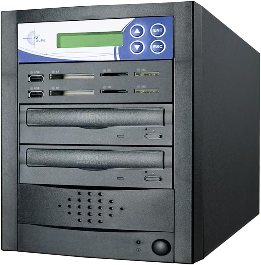 EZ DUPE 1 to 1 Multimedia CD DVD Duplicator – Flash Media (USB/SD/CF/MS ...