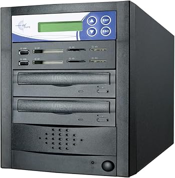 EZ DUPE 1 to 1 Multimedia CD DVD Duplicator   Flash Media USB/SD/CF/MS & Optical Disc Backup System   CD DVD Burner, USB SD Copier and Cloner Media Mirror Plus