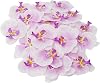 Honbay 20PCS Fabric Butterfly Orchid Flower Heads Artificial Fake Flowers Heads for Crafts Home Wedding Decoration