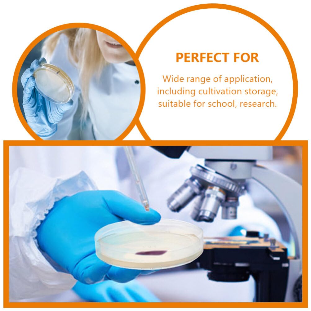 iplusmile Piastre Di Agar Nutriente 7Cm 40 Pezzi Pronte All'Uso Per Laboratorio Ricerca Scientifica Coltura Microbica Piastre Petri Per Esperimenti