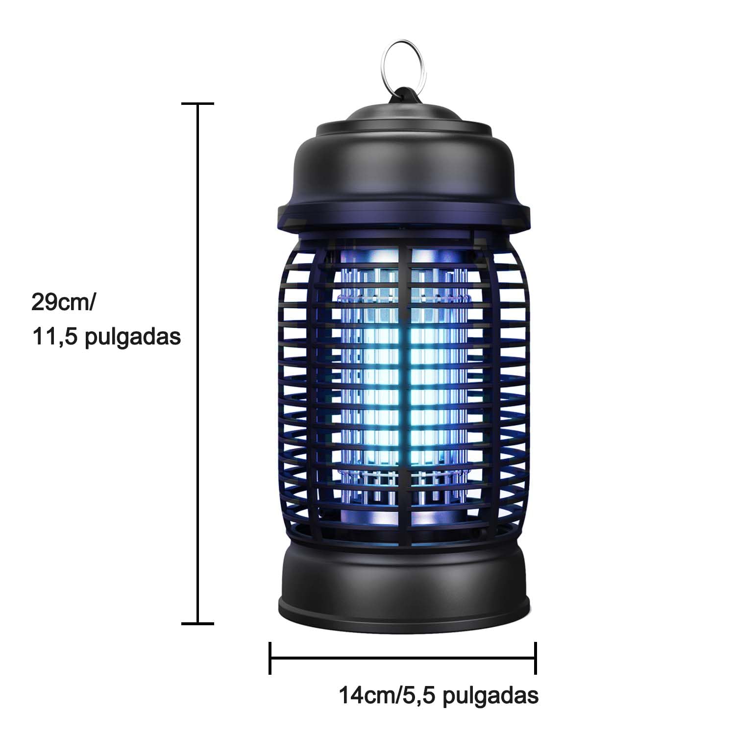 Lámpara Antimosquitos Electrico, 20W 3000V UV Mata Mosquitos Electrico Impermeable Matamosquitos para Interior y Exterior
