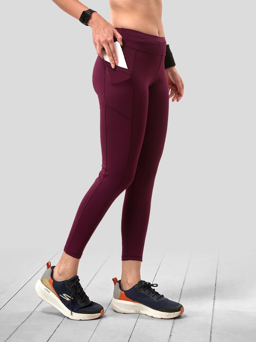 Lyra Dry Fit Women's Activewear Pants with Side Pockets | Stretchable Quick-Dry Workout Leggings Gym Yoga Pants - Image 4