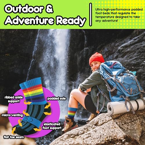 Socquettes Wacky Sox pour homme en taille L modèle multicolore