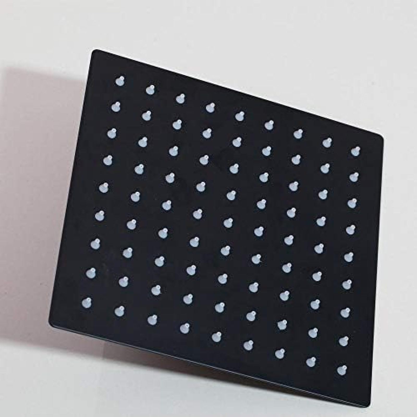 Grifo De Lluvia Para Baño Montado En La Pared Con Cabezal De Ducha Ultrafino Negro