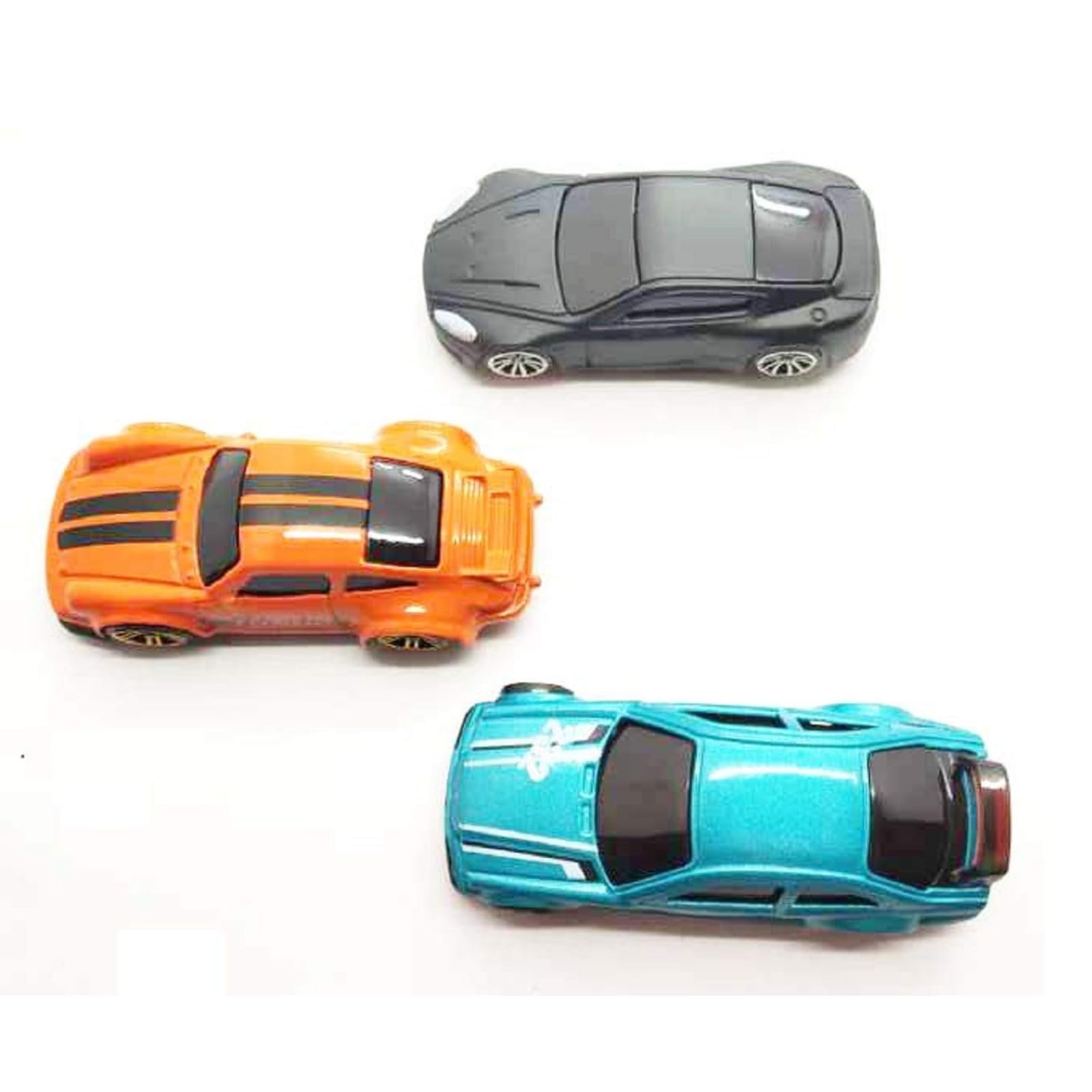 Chalk Circle Pull Back Metal Car Toy - Set of 6 Vehicles for Kids 3+ Years - Durable, Multi-Color Dinky Cars for Fun Playtime Adventures (Standard Edition)