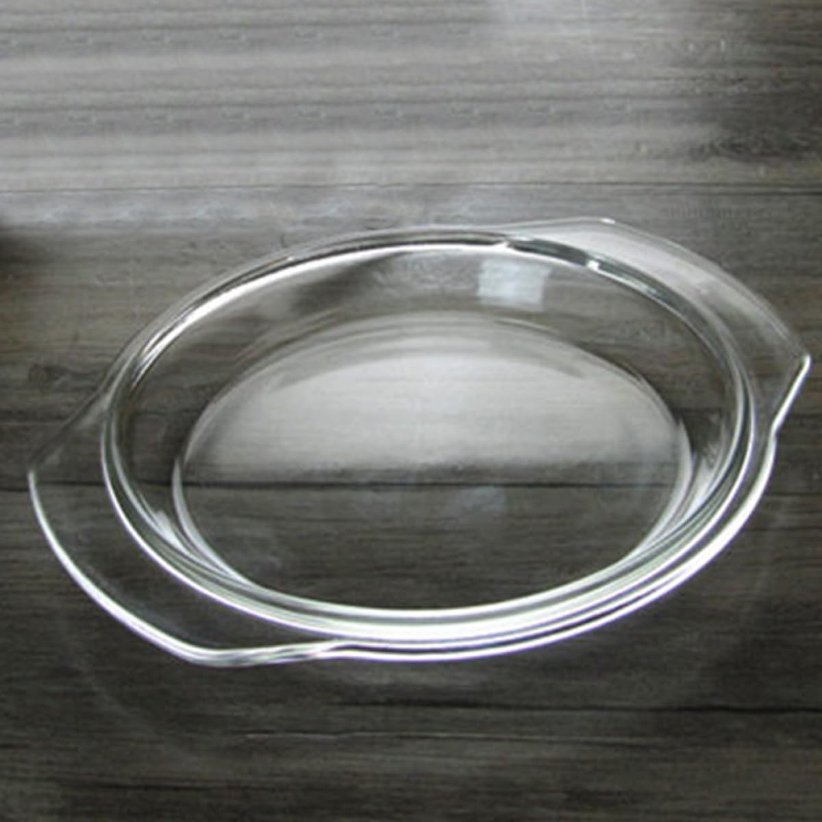 FOMIYES Hitzebeständige Mikrowellenabdeckung mit Dampfgarfunktion aus Glas 2 Stück Spülmaschinenfest Transparenter Spritzschutzdeckel 17,8cm für Mikrowelle und Backofen