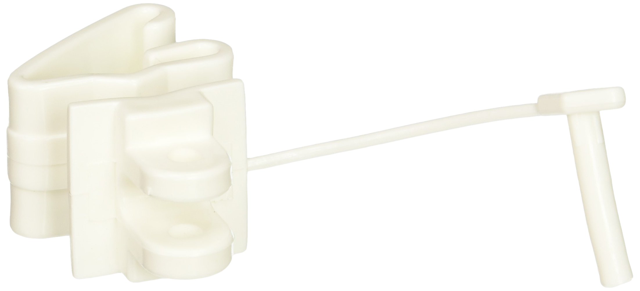 Powerfields TP-PL25-W Heavy Duty Pin Lock Insulator/T-Post, 25-Pack, White