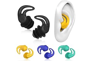 Reusable Waterproof Swimming Ear Plugs for Adults and Men and Women