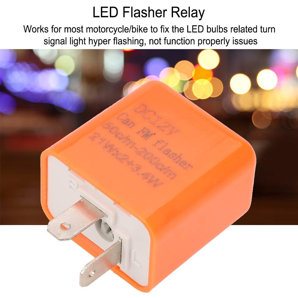 2-Pin LED Blinkrelais 12V Einstellbar – Mit Lauflichteffekt, Verpolungsschutz, Für Motorrad/Roller 2-Pin LED Blinkrelais 12V Einstellbar – Mit Lauflichteffekt, Verpolungsschutz, Für Motorrad/Roller