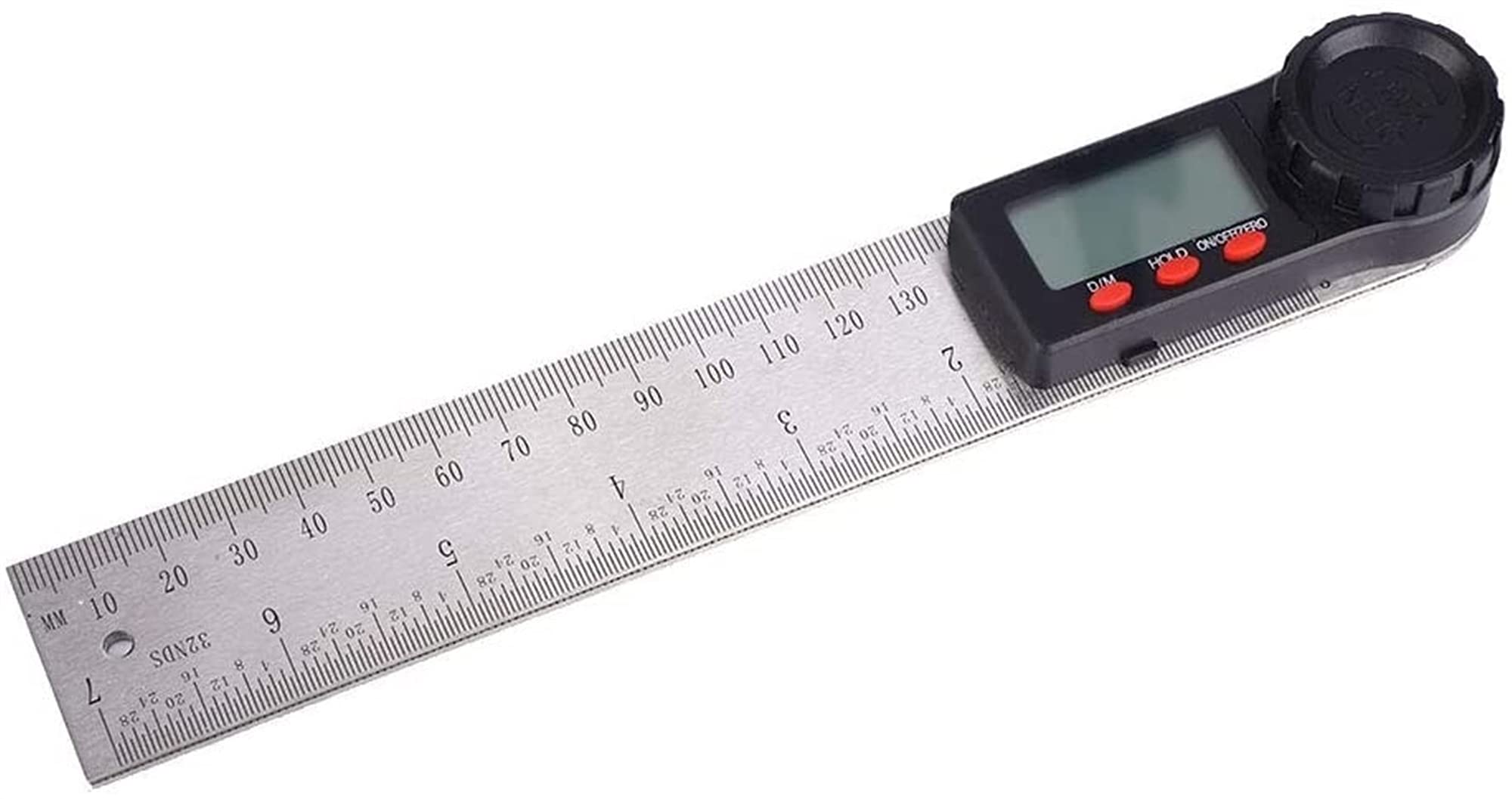 Angle angle ruler RJF goniomètre électrique 2 en 1 et règle acier magnétique 200mm