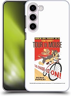 Head Case Designs Officially Licensed Tom and Jerry Tour De Mouse Retro Hard Back Case Compatible with Samsung Galaxy S23+ 5G