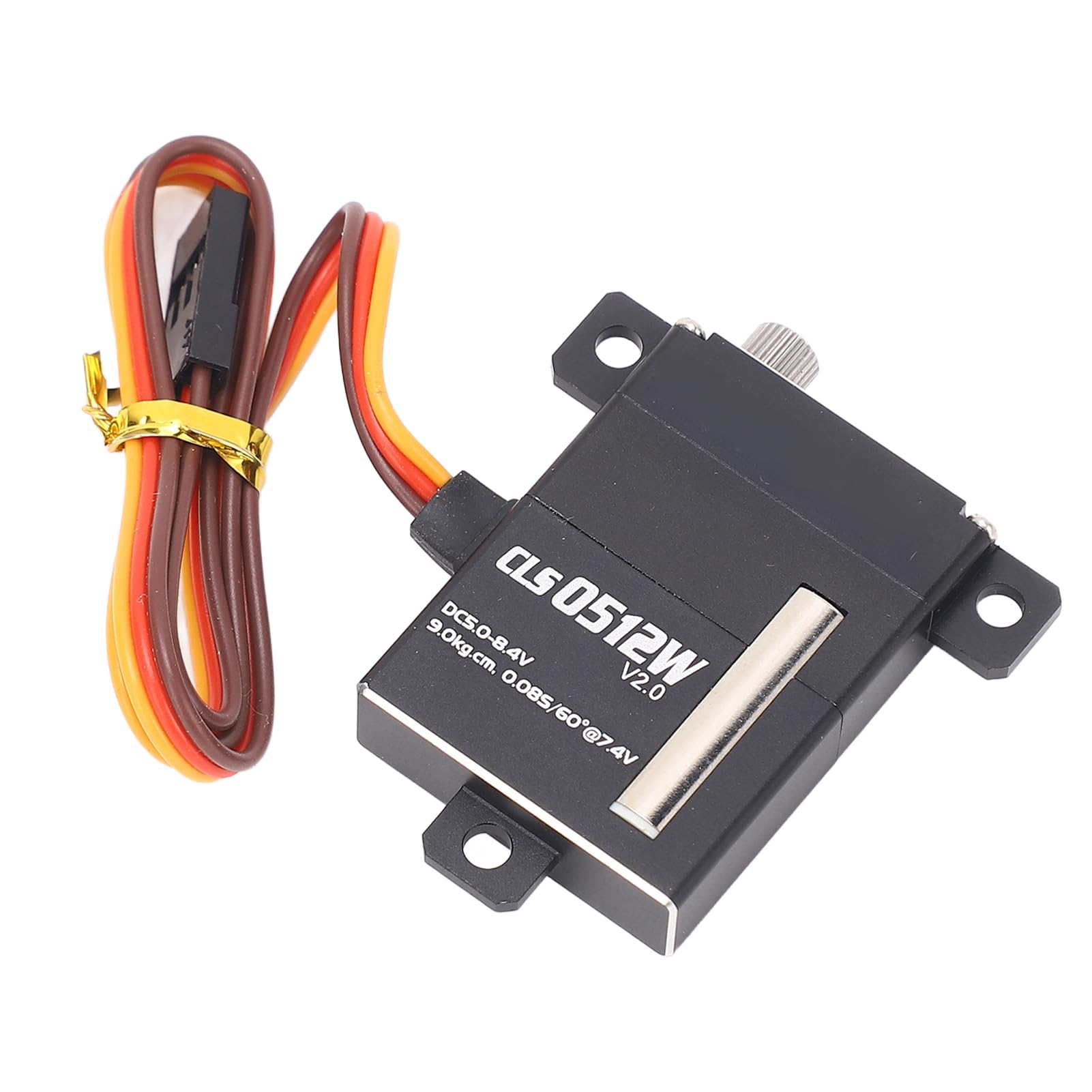 Alomejor Servo RC de aleación de aluminio de alto par con 5 brazos, torsión de 9 kg para robots, coches, aviones y robots inteligentes