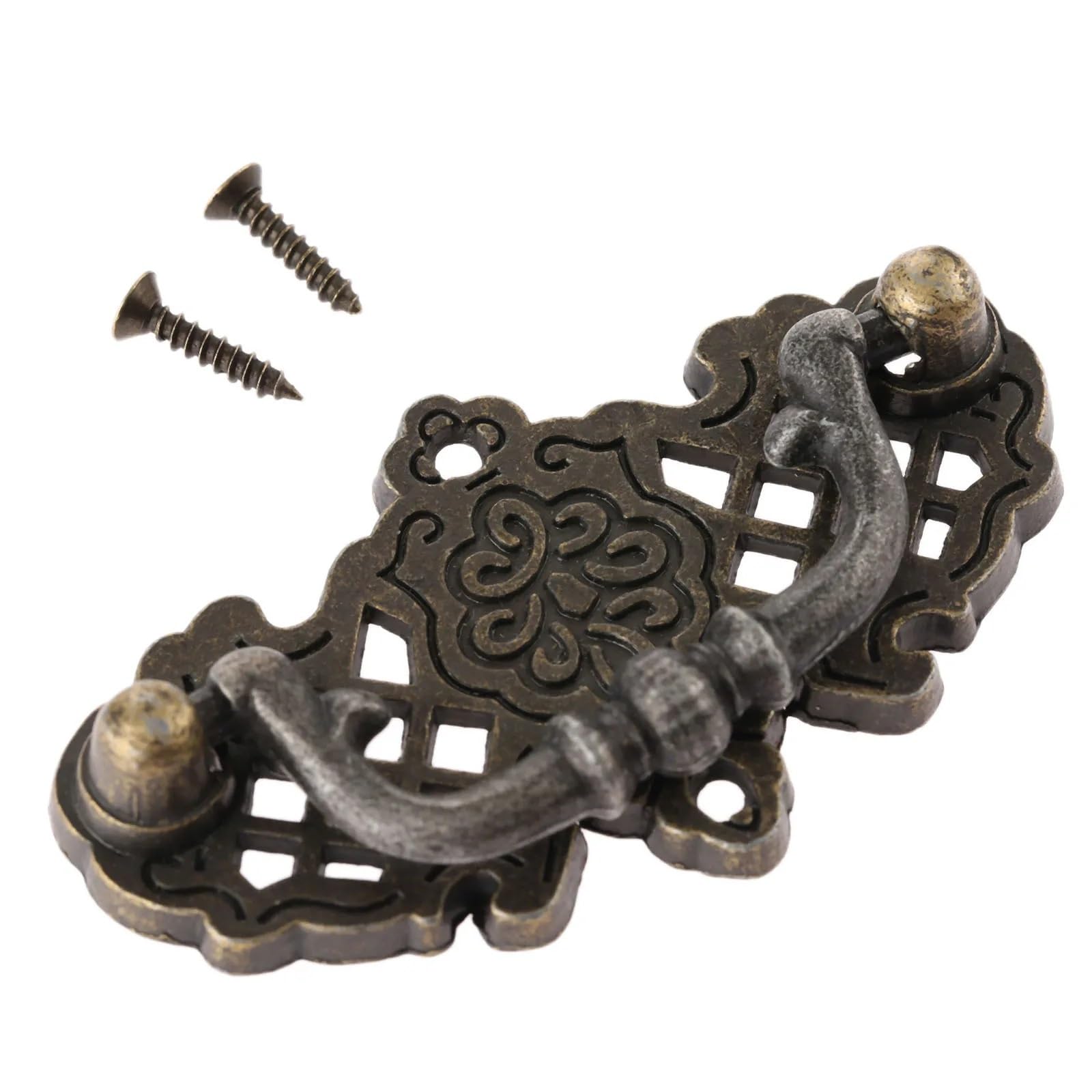 Poignée de meuble vintage en bronze pour relooker une commode ou un tiroir ancien