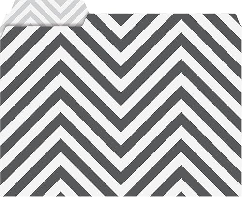 Miniatura 3 de Juego de 24 carpetas de archivos (6 diseños) en diseño geométrico, con pestañas escalonadas de 13, diseños brillantes y coloridos, suministros de