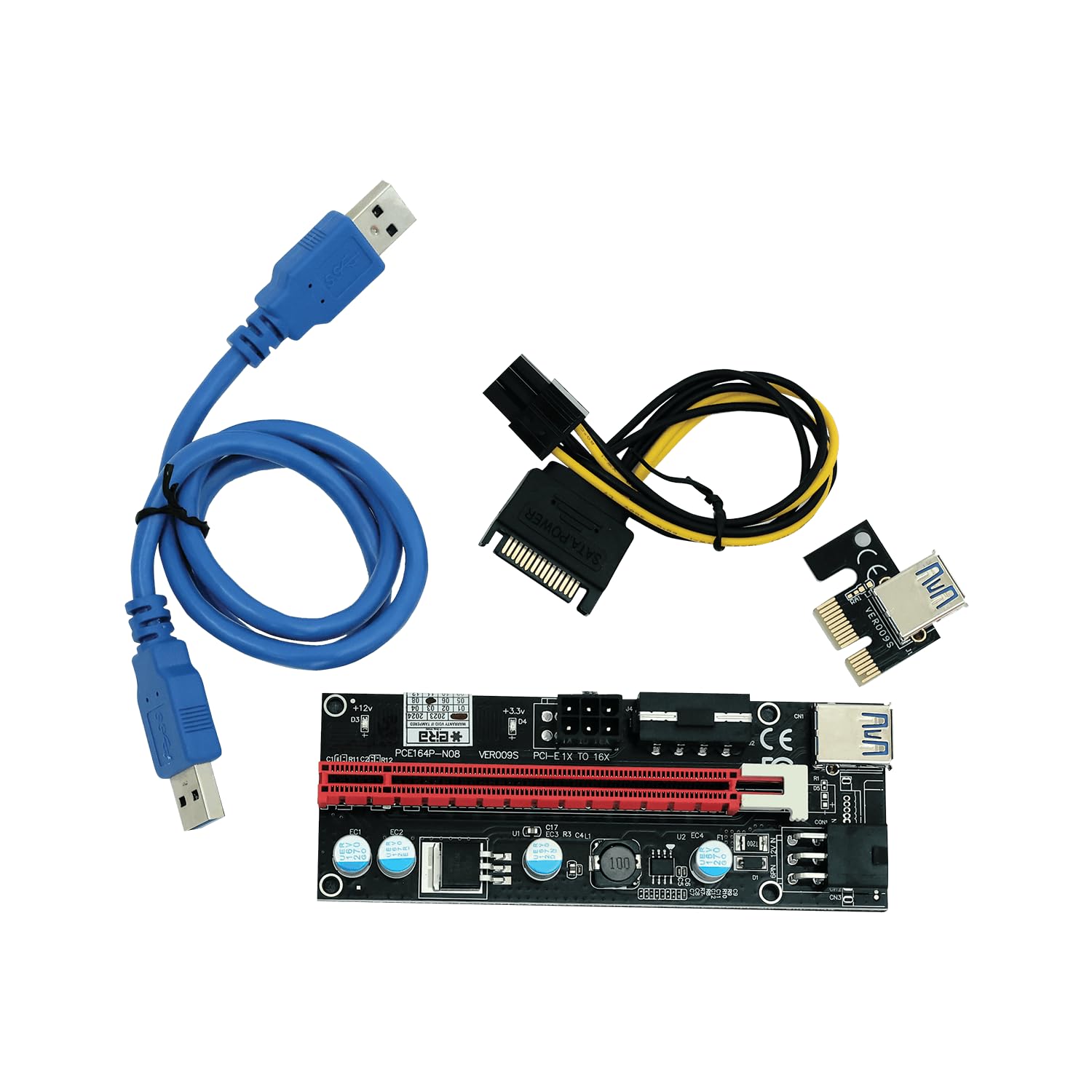 EIRA PCIe Extender Riser Card x1 to x16 USB 3.0 (VER009S) | Input Bus Interface PCI Express - Compatible with x1/x4/x8/x16 Slots | Model ER1041-image-28
