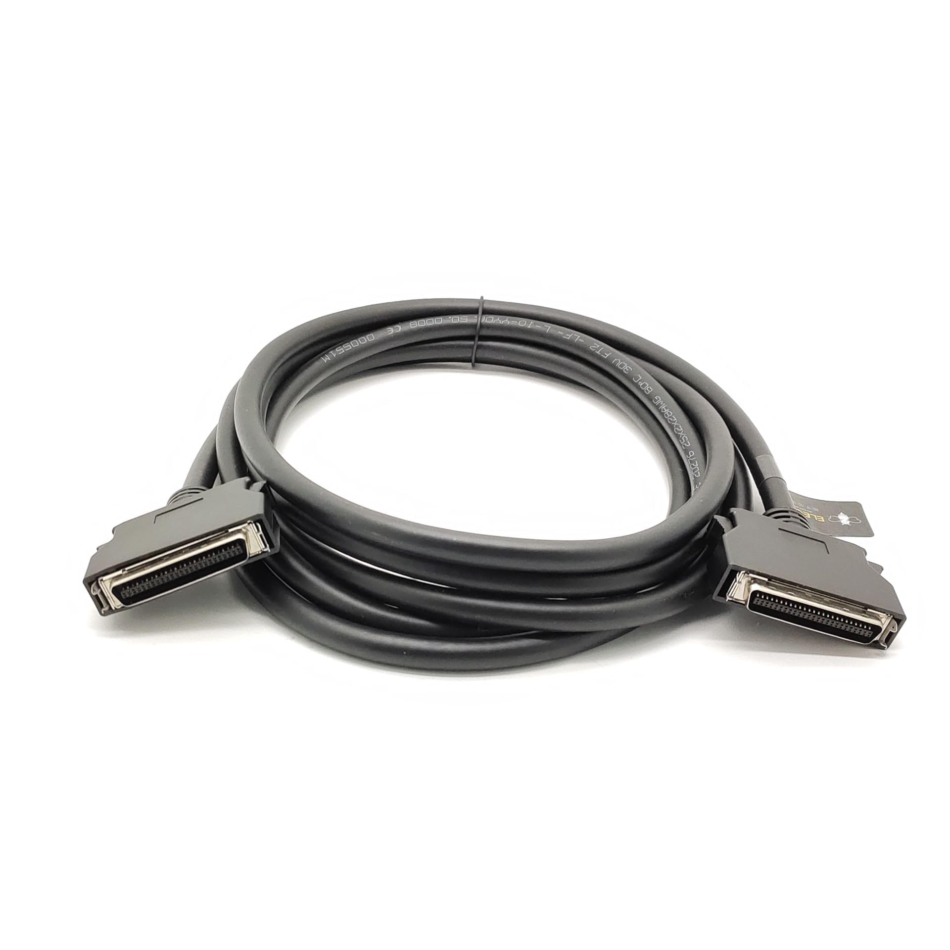 Elecbee SCSI MDR 50 pin maschio a maschio connettore dritto tipo a scatto con cavo 2,5 m