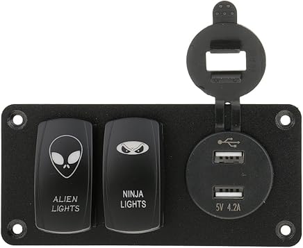 Shiwaki Interruptor Del Balanc?n + Cargador Dual Del Usb + Volt?metro Para El Carro Del Barco De Coche 12v / 24v Shiwaki Interruptor Del Balanc?n + Cargador Dual Del Usb + Volt?metro Para El Carro Del Barco De Coche 12v / 24v