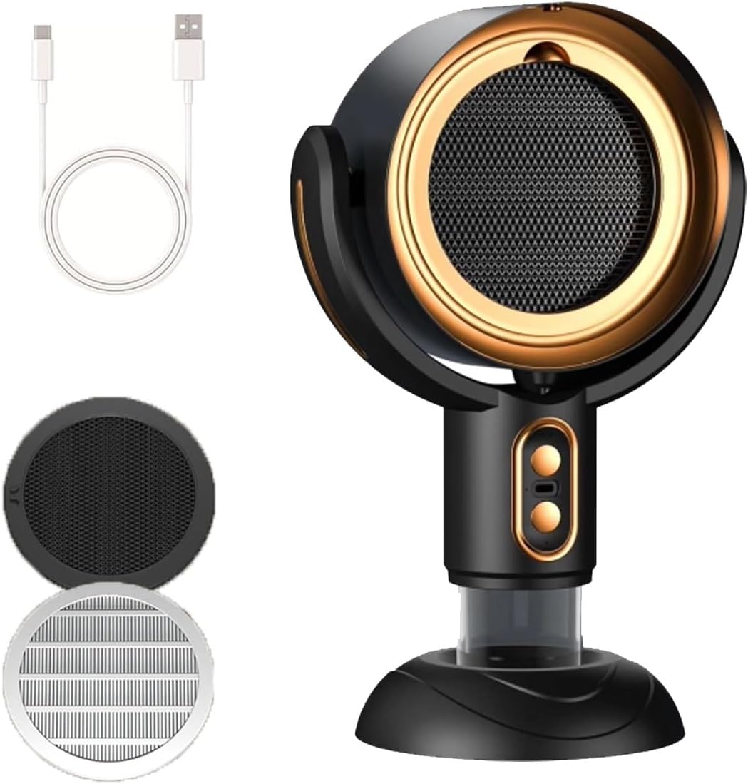 Puffhide™ Purifier,Real Puff Hide Purifier for Smoke Fan,Realpuffhide Puff Chill Fan for Smoking Indoors,Smoke Away Purifier Fan with USB Rechargeable 2-Speed Adjustment Portable Smoke Fan(Yellow,Rech