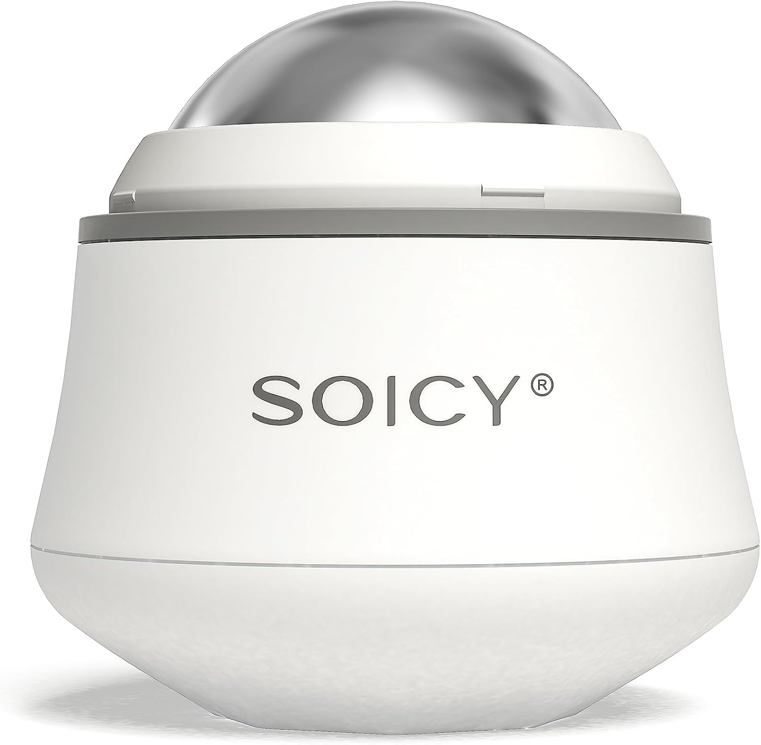 Cooling Face Roller Metal Ice Roller for Home Use 360 Degree Rotate Frozen Face Ice Roller for Eye Steel Ball Massager Skin Clam Roller Travel Beauty Tool-White