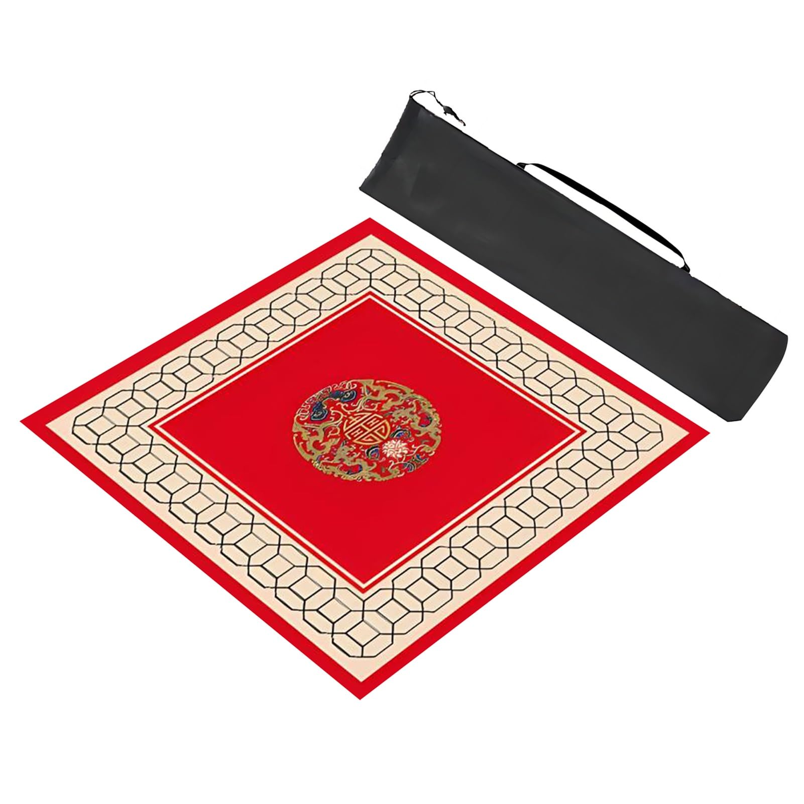 Koło ruletki kasynowej, z torbą do przechowywania(Red,60x60cm (23.62x23.62in))