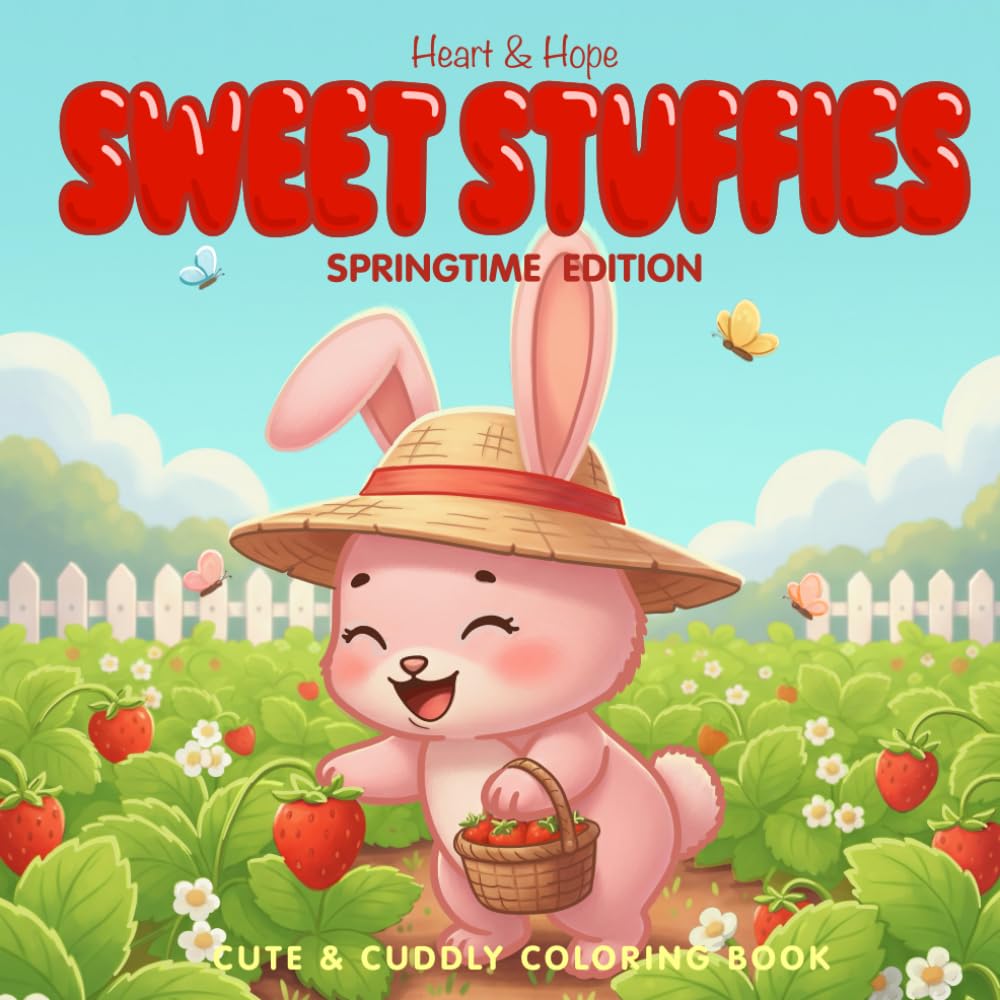Heart & Hope Sweet Stuffies Springtime Edition, A Cute & Cuddly Coloring Book: A Cute and Cuddly Spring Collection Book for All Ages Featuring ... Easter Fun, and Relaxing Seasonal Scenes