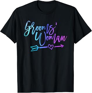 Groomswoman female groom attendant matching wedding T-Shirt