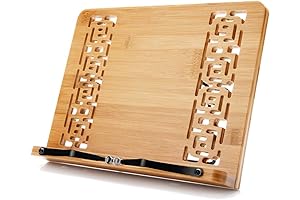 wishacc Large Size Bamboo Bible Stand