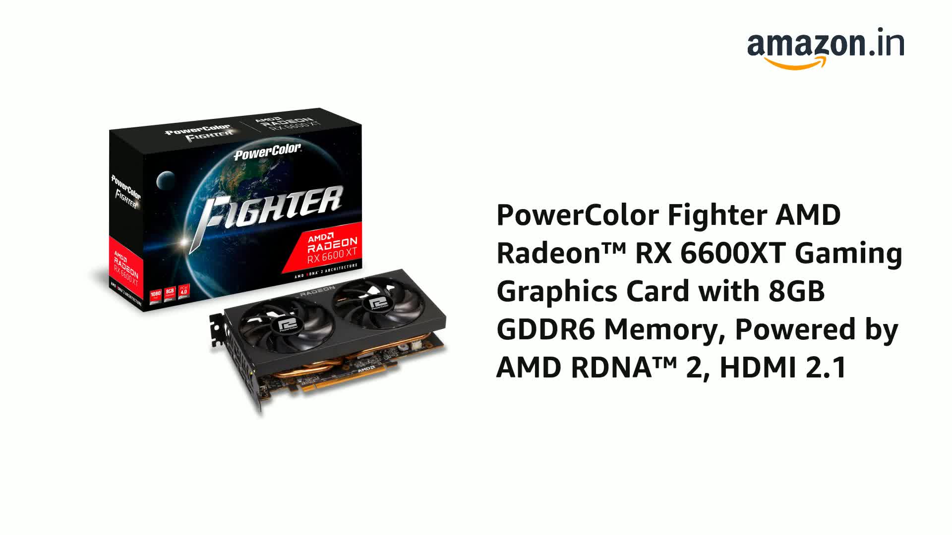 Amazon.in: Buy PowerColor Fighter AMD Radeon™ RX 6600XT