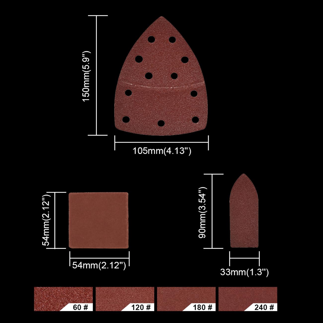Skil Sander Sandpaper Set - 120 Sheets -2