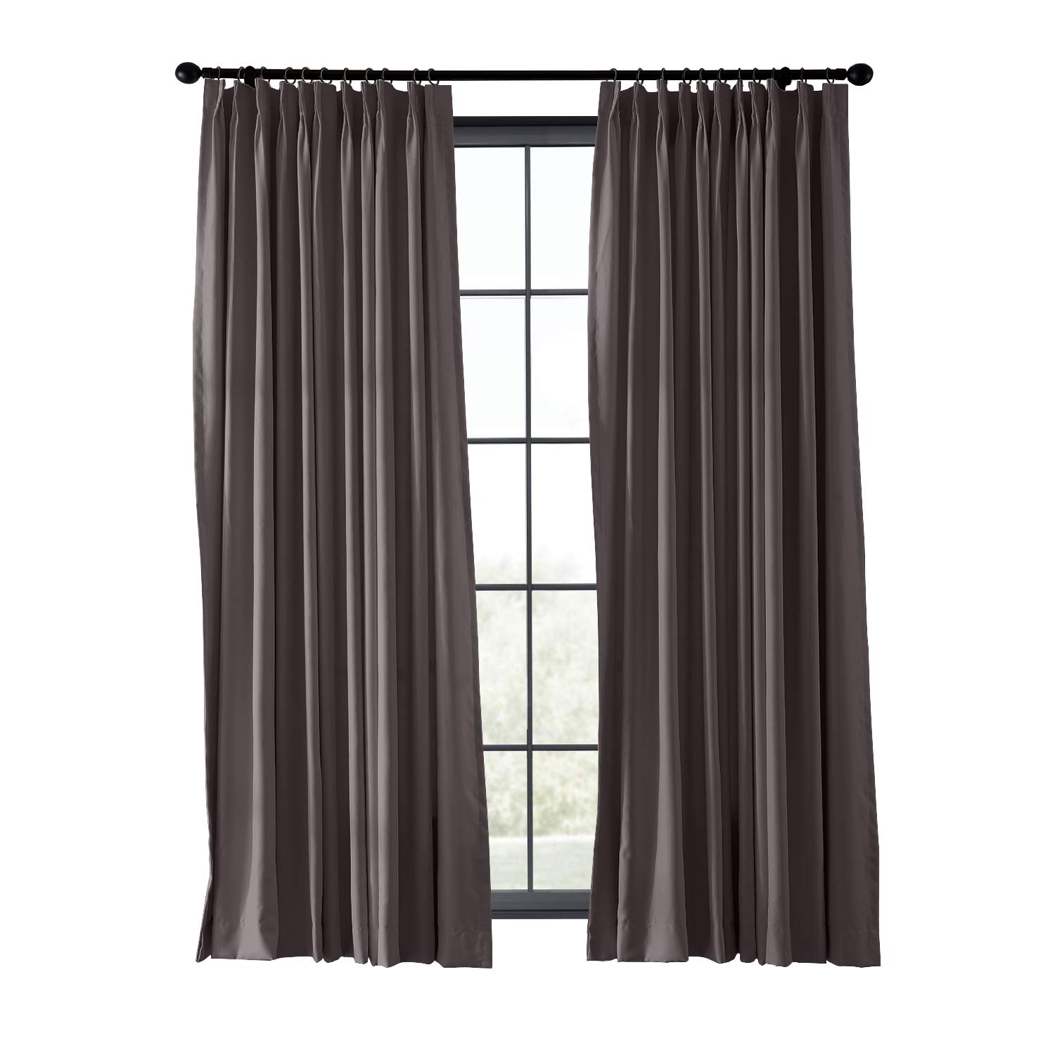 Tenda a pannello isolante termico ignifugo, design plissettato, 254 cm di larghezza x 243,8 cm di lunghezza, ignifuga, per casa, ufficio, hotel, scuola, cinema, ospedale (1 pannello)