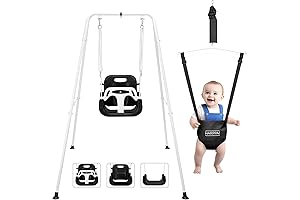 HARPPA Foldable Basic Baby Swing, 2-in-1 Indoor & Outdoor Play Equipment