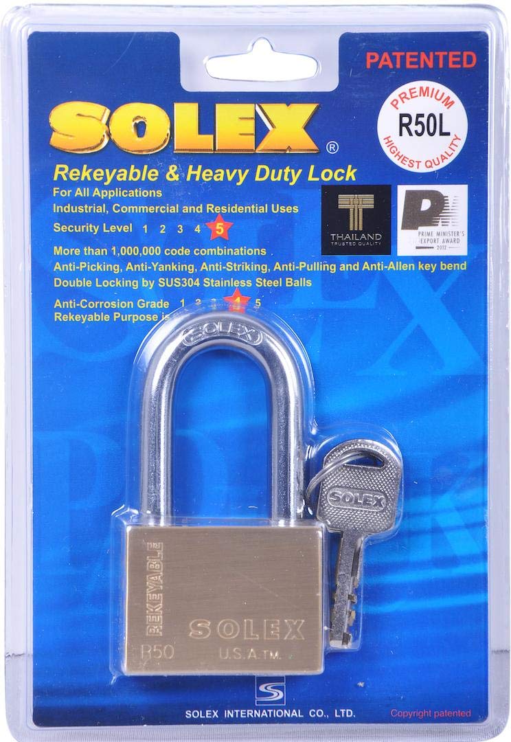Solex Brass Padlock Long 50mm : Amazon.ae: Tools & Home Improvement