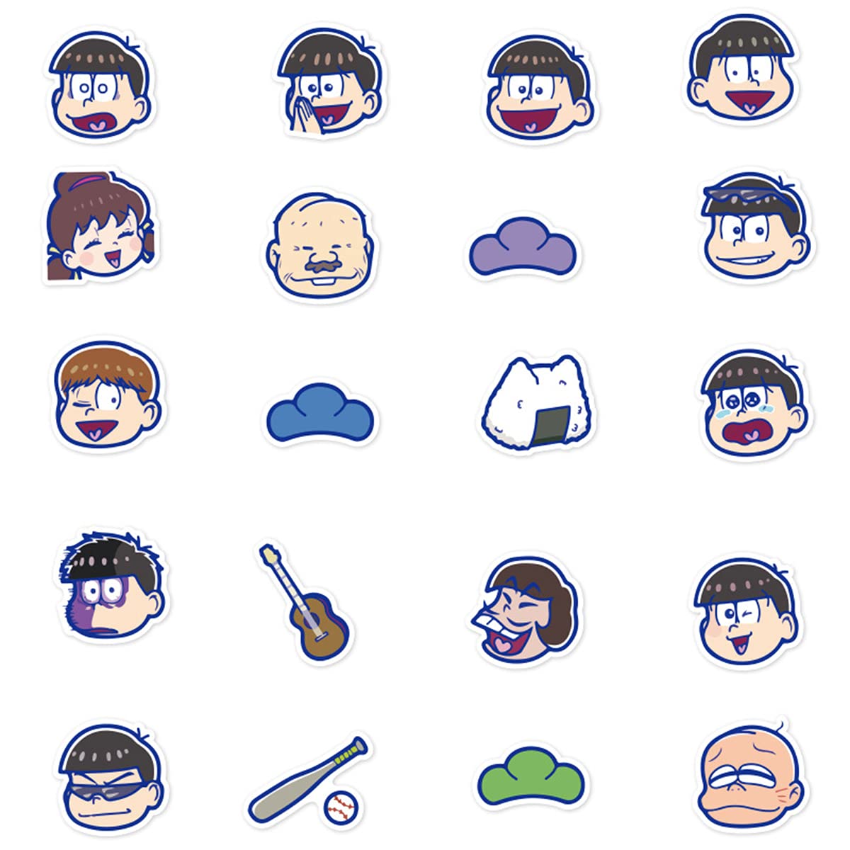 Amazon.co.jp: おそ松さん ステッカー シール 可愛い 自転車 車