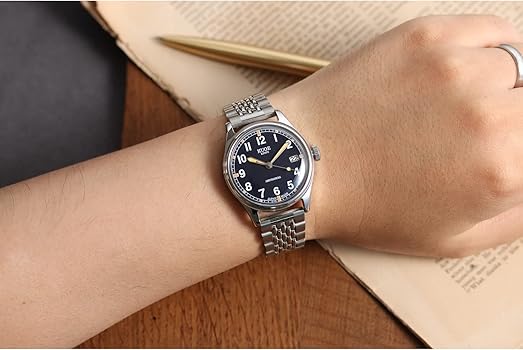 KUOE OLD SMITH 90-002 クオ自動巻き腕時計★超美品！★日本製 Amazon | [クオ] KUOE 日本製 OLD SMITH 90-002 自動巻き ネイビー