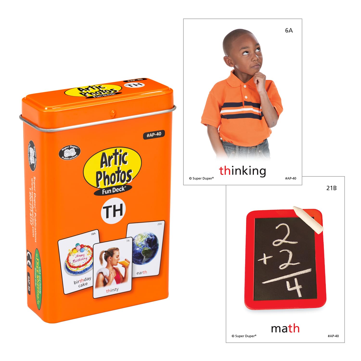 Super Duper Artic Photos TH Flash Cards – 56 Educational Cards For Speech & Language Learning – For Kids