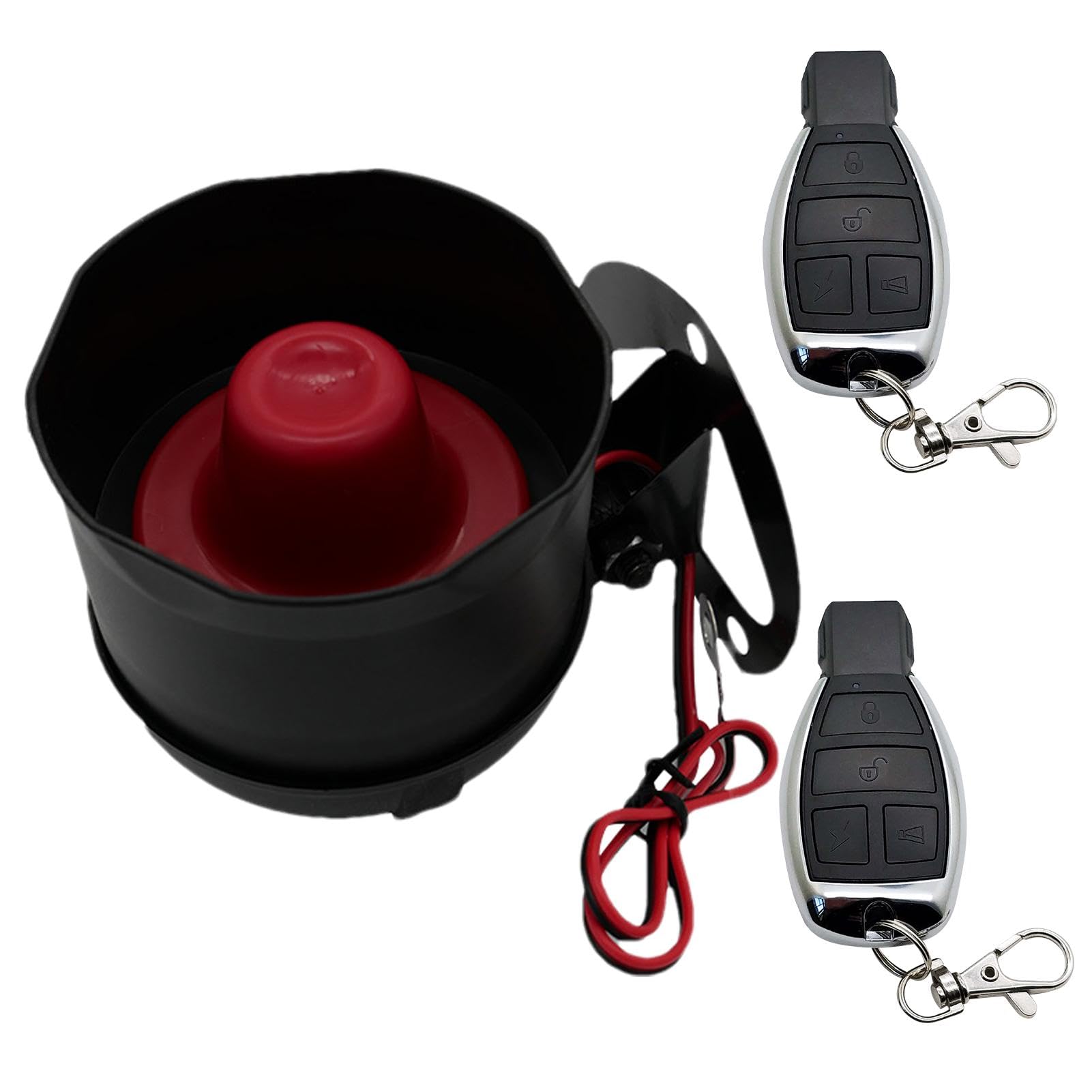12V Car Alarm System With 2 Remotes
