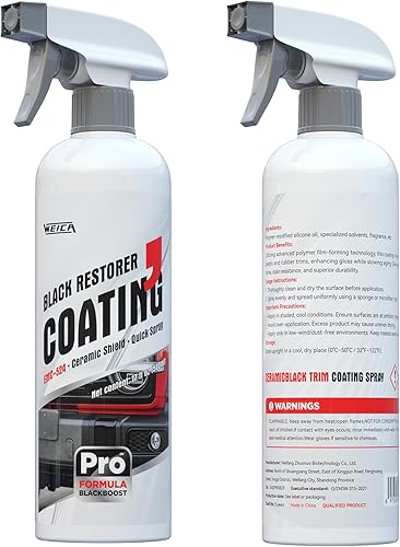 Miniatura 8 de CeramicBlack - Spray de revestimiento de moldura  Protección avanzada de cerámica para plástico, goma, vinilo en automóviles, camiones, SUV,