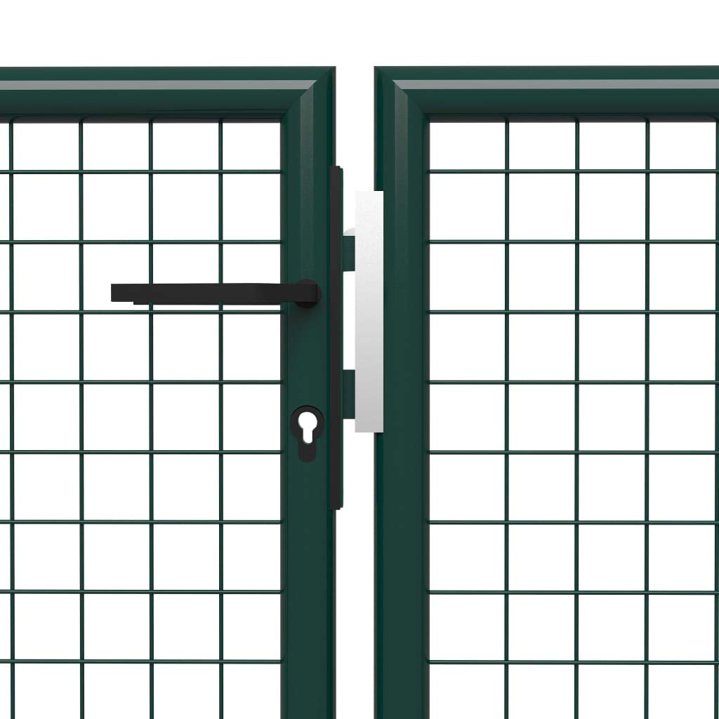 Gecheer Cancello per Giardino in Acciaio 400x200 cm Verde-Home