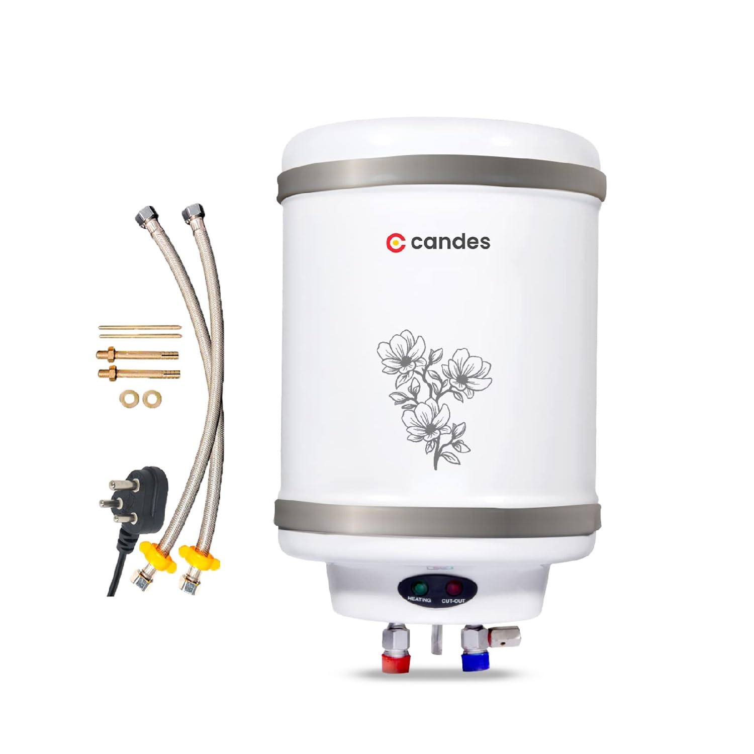 Candes 10 Litre Storage Water Heater For Home, 5 Star Rated Automatic Storage Water Heater, 2KW- Perfecto (White Grey) (B0D7QBMWKN) Amazon Price History, Amazon Price Tracker