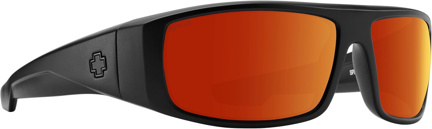 Logan ANSI RX Matte Black - Happy Boost Polar Orange Mirror