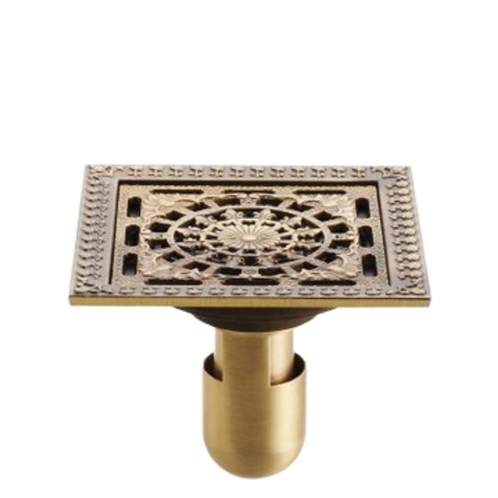 Floor Drain Floor Drain Antique Brass Square Floor Drain Strainer Cover For Shower Bathroom(Style 7)