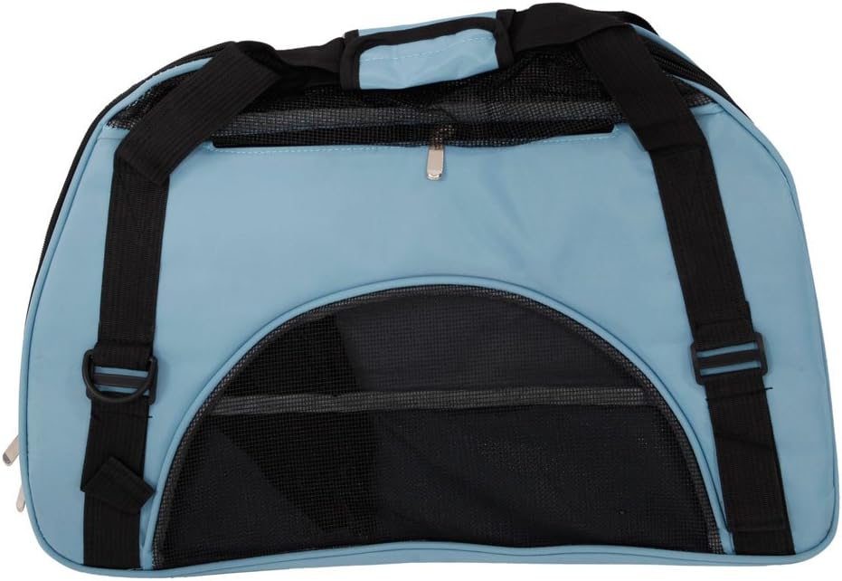 Thxbyebye Hollow-Out Portable Breathable Waterproof Pet Handbag Light Blue S