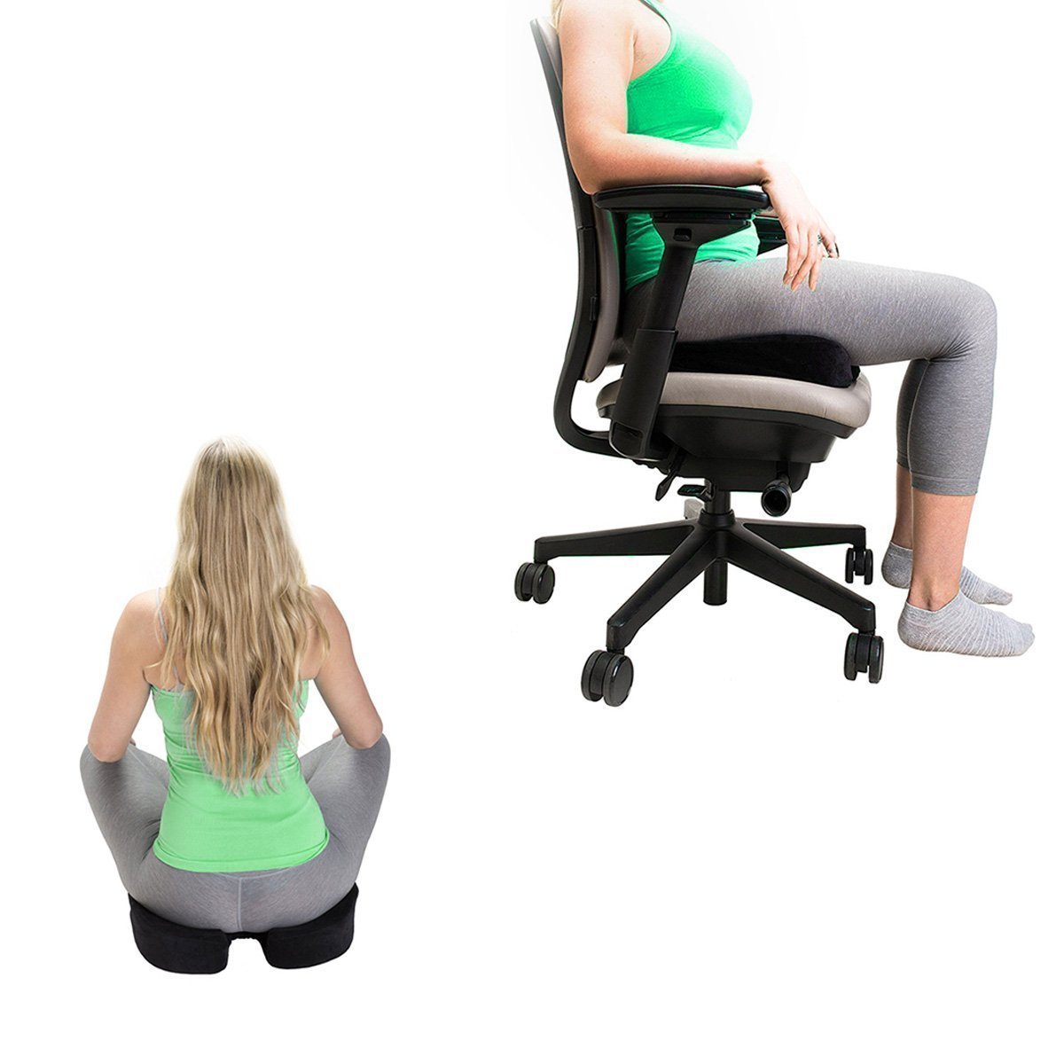 Coussin De Siège Ergonomique Pour Chaise De Bureau, Coussin De Siège En Mousse à Mémoire De Forme Pour Hémorroïdes, Sciatique, Soulagement De La Douleur Du Coccyx, Coussin De Siège Pour Femmes Et